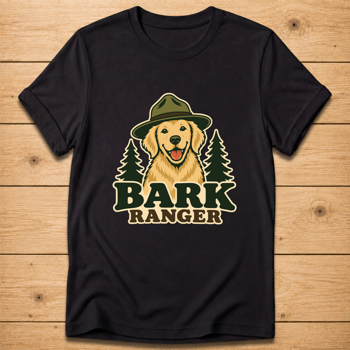 Bark Ranger Golden Retriever T-Shirt