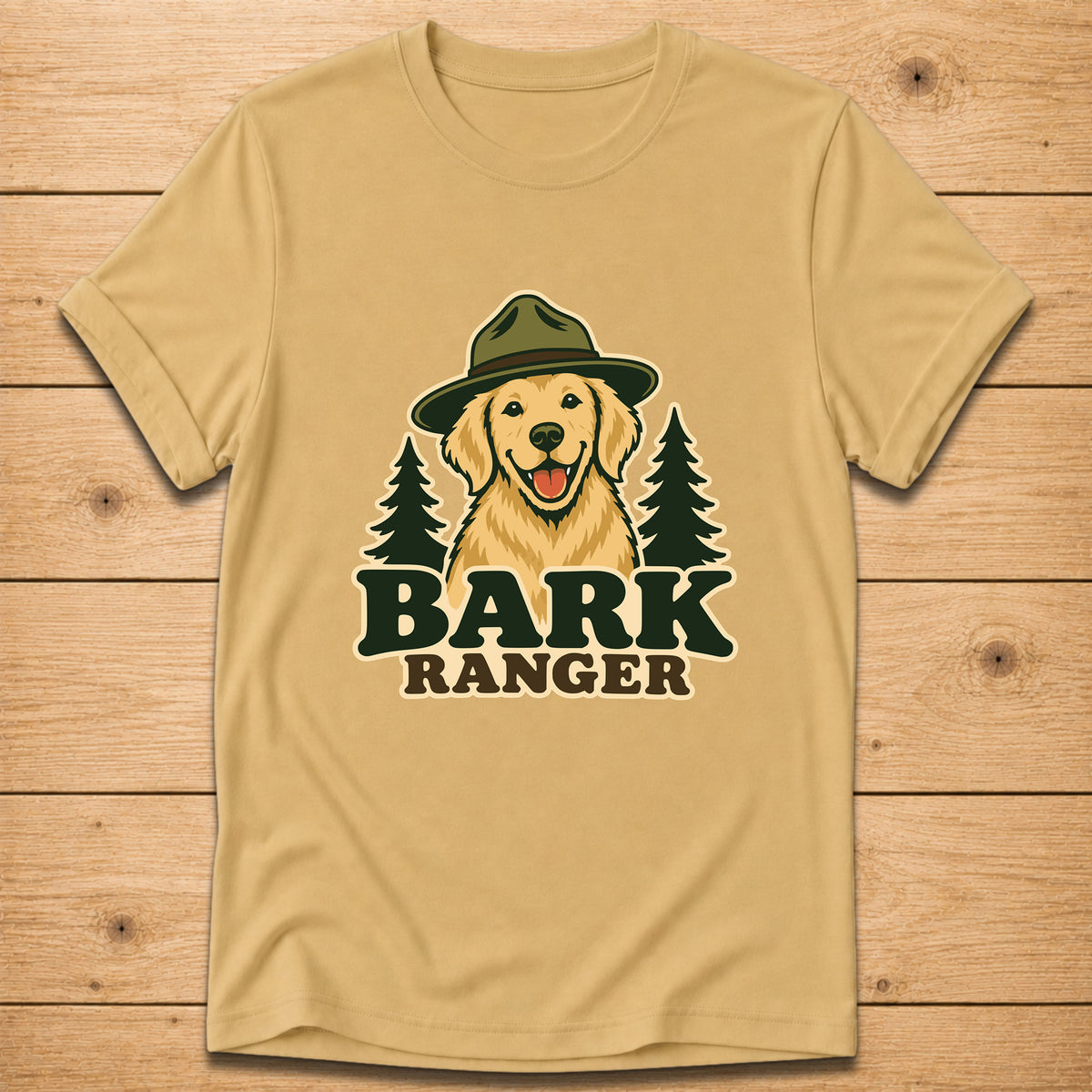 Bark Ranger Golden Retriever T-Shirt