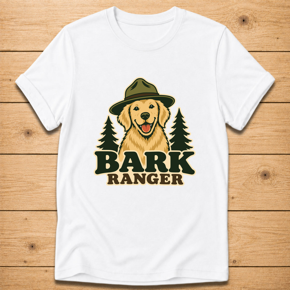Bark Ranger Golden Retriever T-Shirt